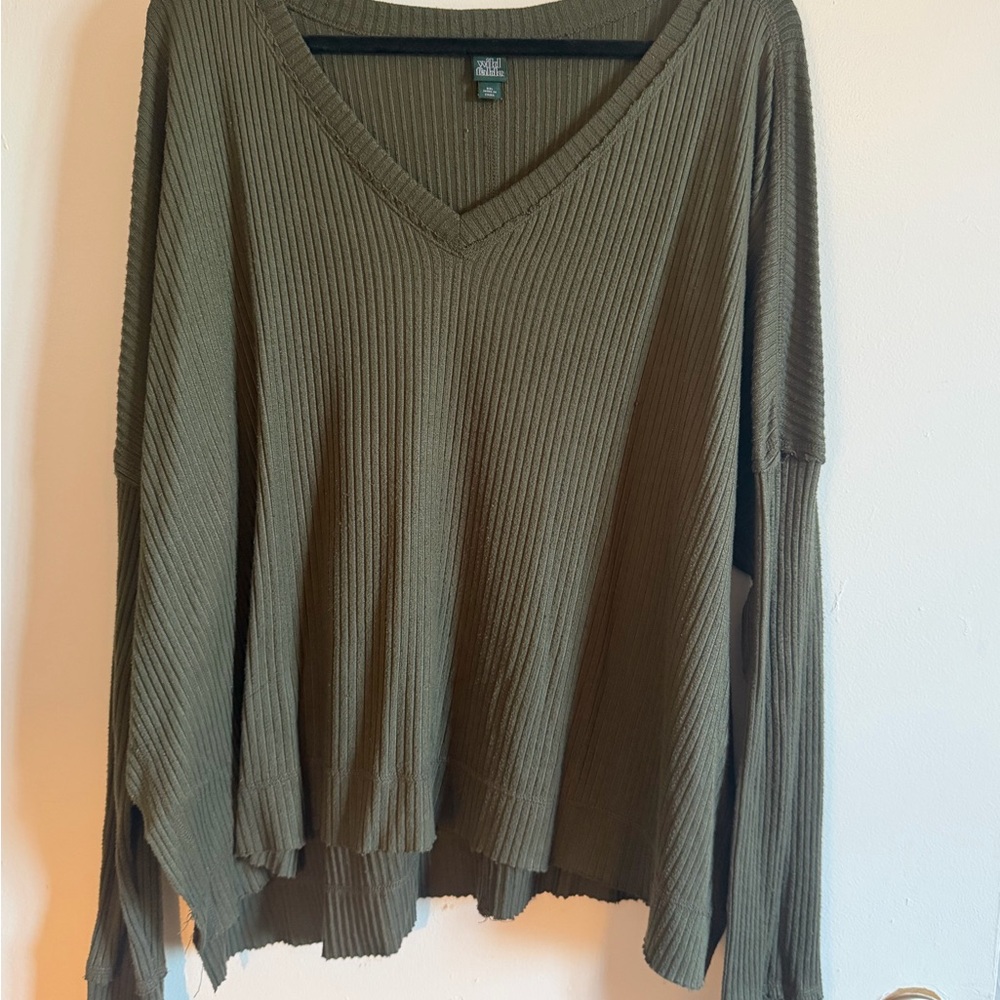 Wild Fable Olive Long Sleeve Top